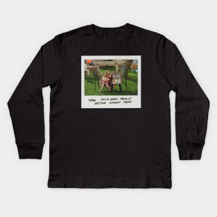 Schitt's Creek Instant Photo: Jocelyn Moira - Wow, You've Been Really Getting Around Town Kids Long Sleeve T-Shirt